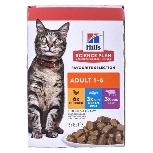 Cat food Hill's Feline Adult Multipack Classic Chicken Fish - Image 2
