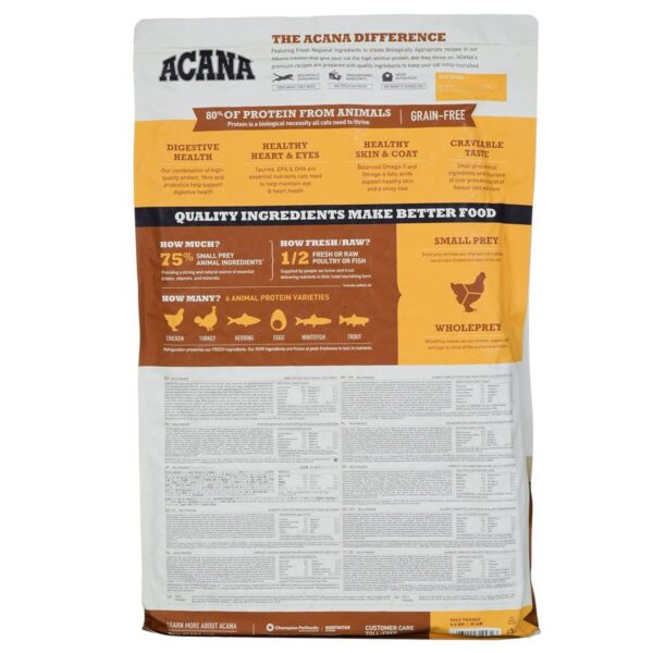 Cat food Acana Cat TF Regionals Wild Prairie Chicken Turkey 4,5 Kg - Image 3