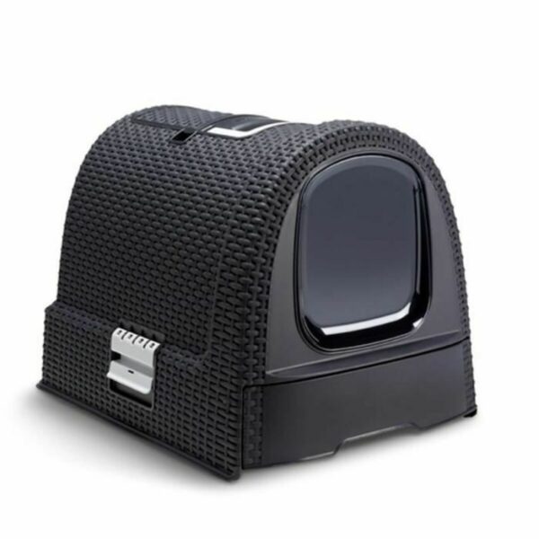 Cat Litter Box Curver 198846 White Anthracite Graphite 3,5 x 3,5 x 1 cm 51 x 38,5 x 39,5 cm Plastic - Image 2
