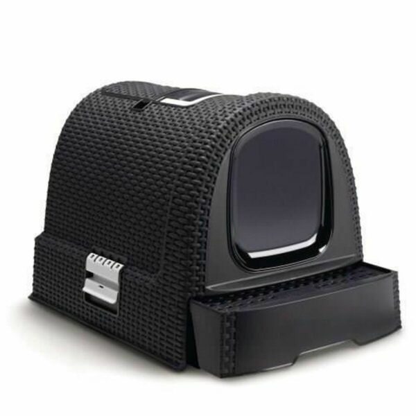Cat Litter Box Curver 198846 White Anthracite Graphite 3,5 x 3,5 x 1 cm 51 x 38,5 x 39,5 cm Plastic - Image 3