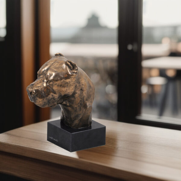 Dogo Argentino - Dog statue, bust on stone base, sculpture, trophy for dog show by Art-Dog brand - Image 5