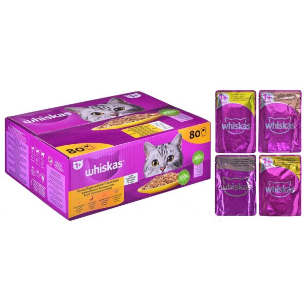 Cat food Whiskas Jelly Chicken Turkey Duck Birds 80 x 85 g - Image 5