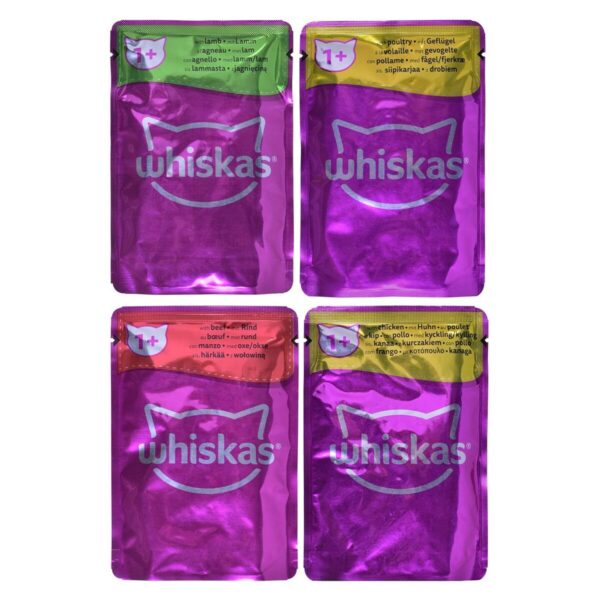 Cat food Whiskas Classic Meals Chicken Veal Lamb Birds 80 x 85 g - Image 2