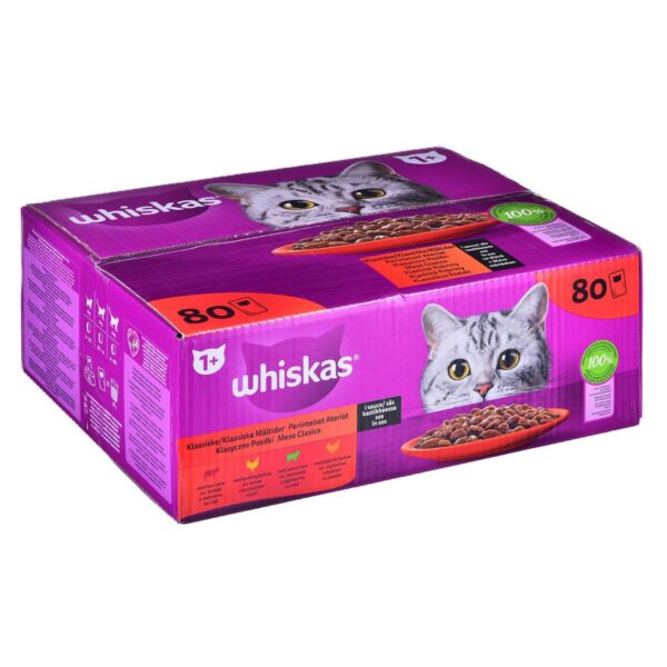 Cat food Whiskas Classic Meals Chicken Veal Lamb Birds 80 x 85 g - Image 6