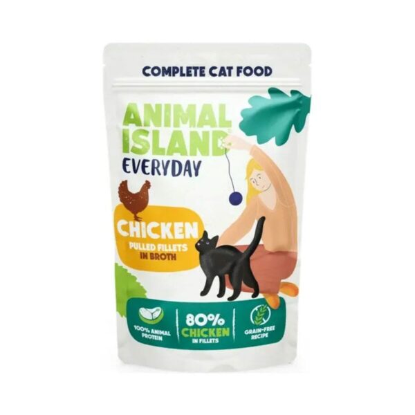 Cat food ANIMAL ISLAND Beef and chicken 40 x 85 g - Image 3