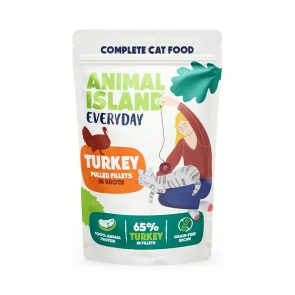 Cat food ANIMAL ISLAND Turkey 40 x 85 g - Image 3