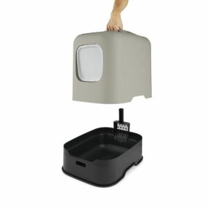 Cat Litter Box Rotho My Pet Black Plastic