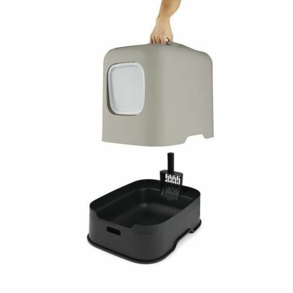 Cat Litter Box Rotho My Pet Black Plastic