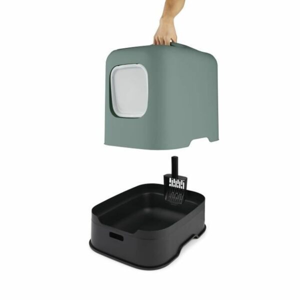 Cat Litter Box Rotho Biala Green Plastic 51 x 39,5 x 44,3 cm - Image 2