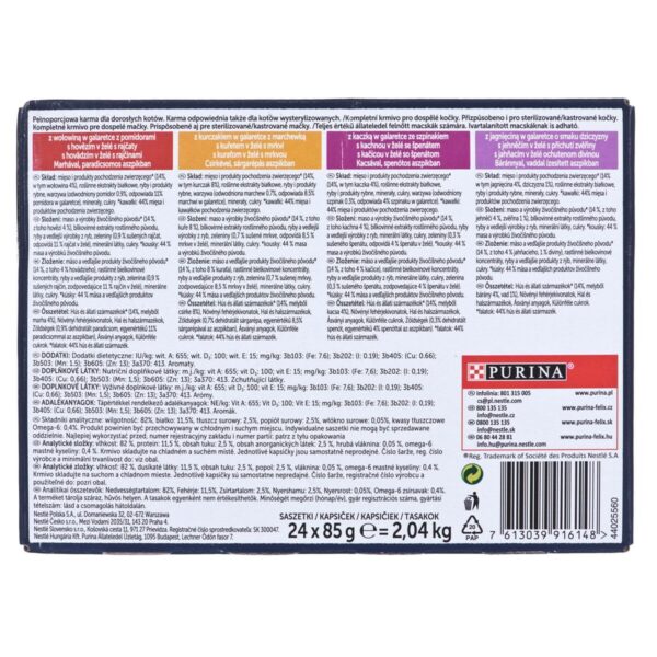 Cat food Purina Chicken Veal Lamb Duck 24 x 85 g - Image 3