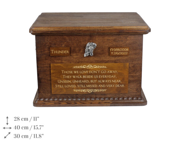 Friesian horse I - urn for horse ashes, personalized urn with engraving, large box for horse ashes by Art-Dog brand - Image 8