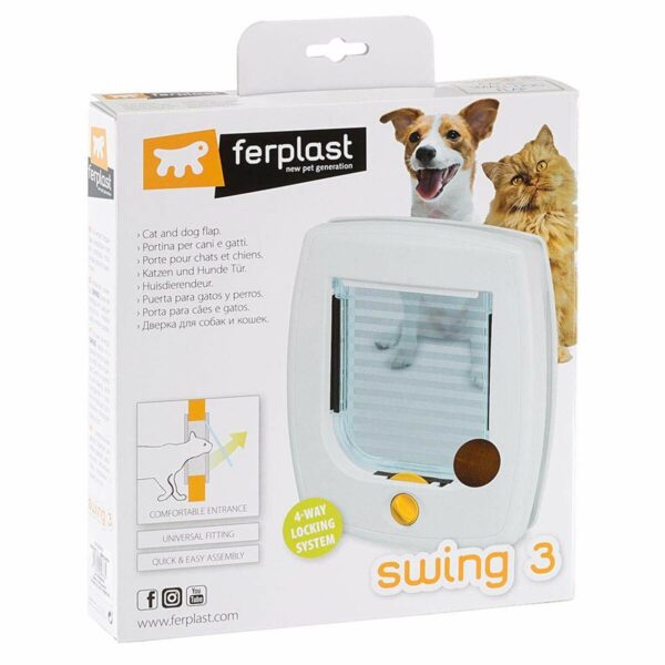 Cat Flap Ferplast Swing 3 Bronze 22,5 x 5,5 x 5 cm Plastic - Image 3