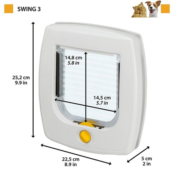 Cat Flap Ferplast Swing 3 Bronze 22,5 x 5,5 x 5 cm Plastic - Image 2