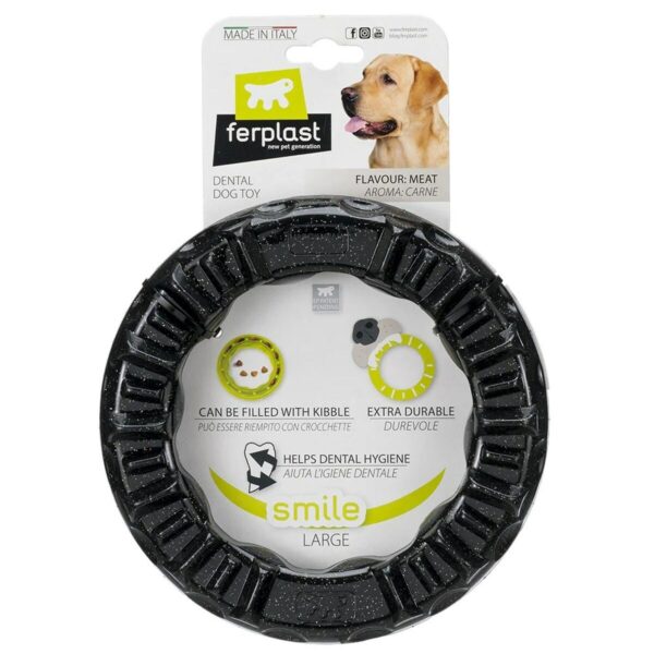 Dog chewing toy Ferplast Black Natural rubber - Image 3