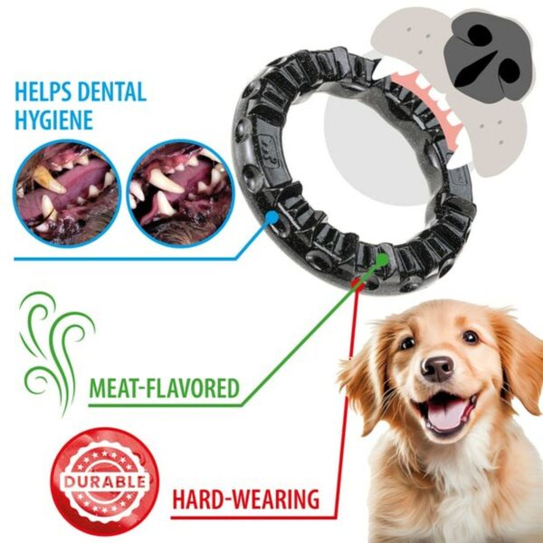 Dog chewing toy Ferplast Black Natural rubber - Image 6
