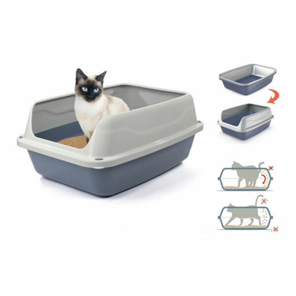 Cat Litter Box Georplast Sonic Plastic 44,5 x 34 x 18,5 cm (7 Units) - Image 2