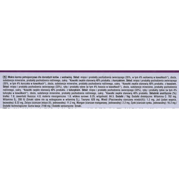Cat food Whiskas Mix Favourites in jelly Chicken Salmon Tuna Veal 40 x 85 g - Image 4