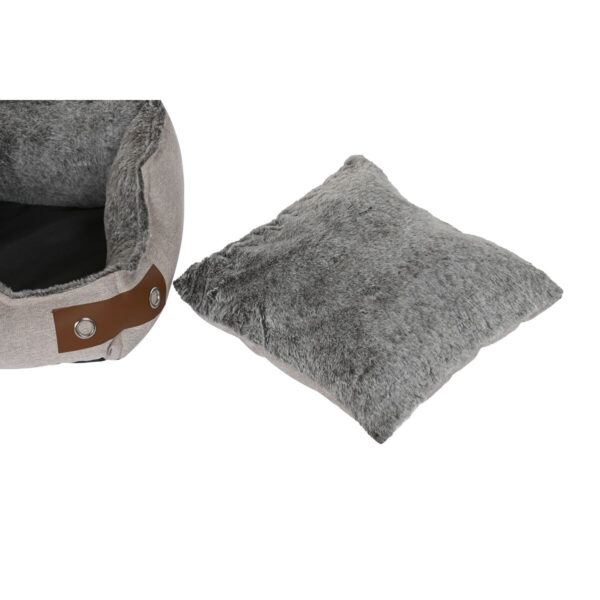 Pet bed DKD Home Decor Brown Beige Navy Blue 60 x 60 x 20 cm - Image 4