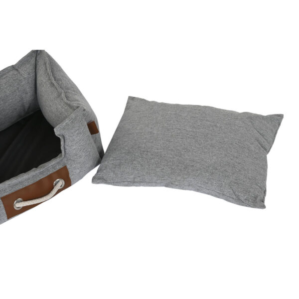 Pet bed DKD Home Decor Navy Blue Light grey Dark grey 68 x 59 x 20 cm - Image 4