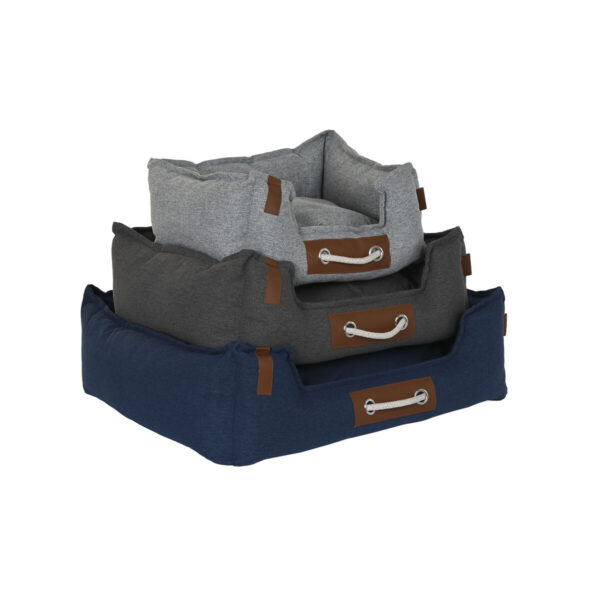 Pet bed DKD Home Decor Navy Blue Light grey Dark grey 68 x 59 x 20 cm - Image 2