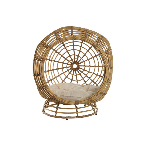 Pet bed Home ESPRIT White Natural synthetic rattan 60 x 58 x 58 cm - Image 2