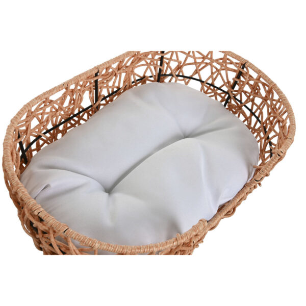 Pet bed Home ESPRIT White Light brown Metal synthetic rattan 50 x 35 x 14 cm (2 Pieces) - Image 2