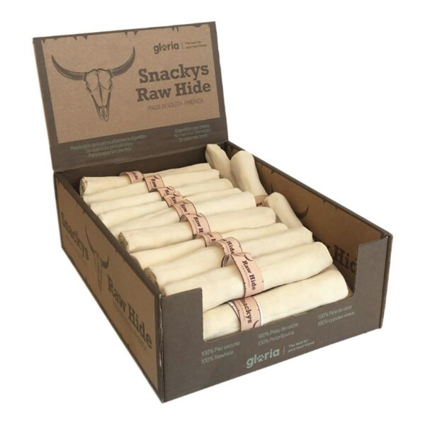 Dog Snack Gloria Rawhide 20 cm Roll Chewy 30 Units - Image 2