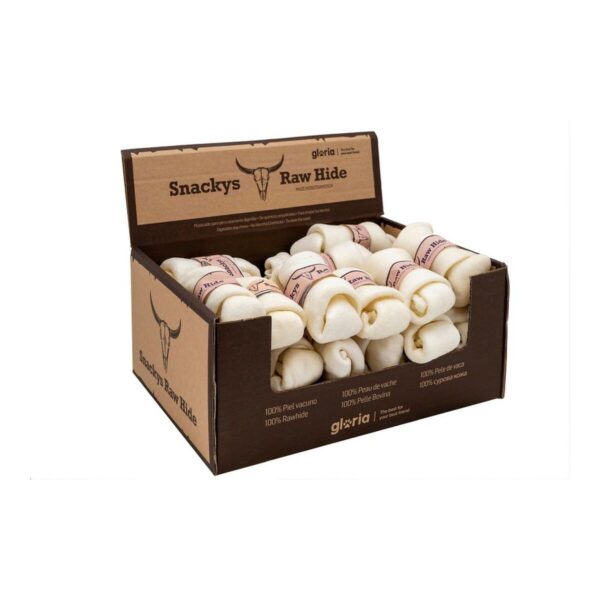 Dog Snack Gloria Snackys Rawhide 10-12 cm Knot 30 Units - Image 2