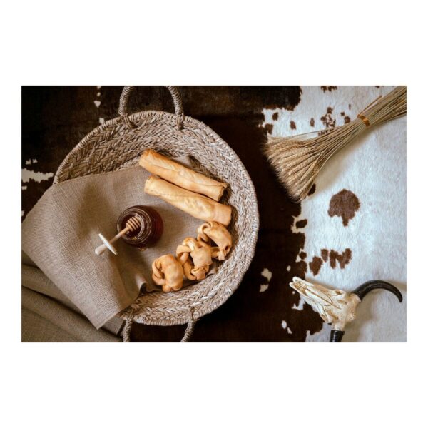 Dog Snack Gloria Snackys Rawhide Honey 12 cm Donut Braiding - Image 3
