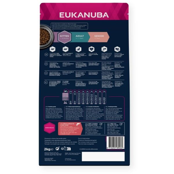 Cat food Eukanuba Grain Free Kitten Salmon Fish 2 Kg - Image 2