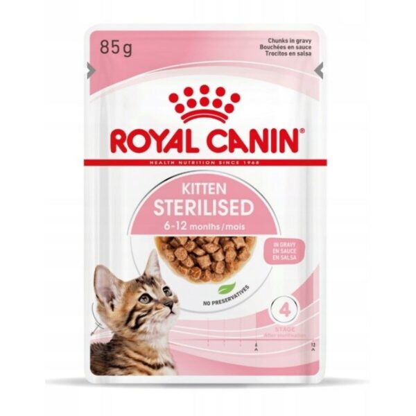 Cat food Royal Canin Sterilised Gravy Chicken 12 x 85 g - Image 2