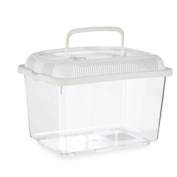 Fish tank With handle Medium White Plastic 3 L 17 x 16 x 24 cm (12 Units) - Image 2