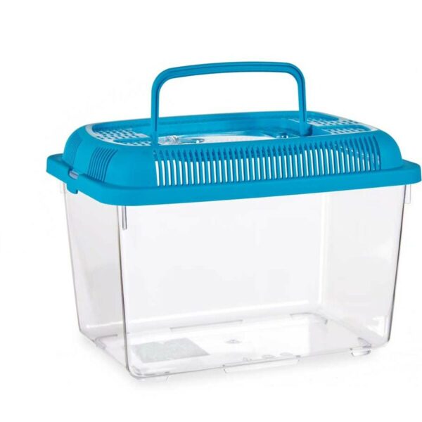 Fish tank With handle Medium Blue Plastic 3 L 17 x 16 x 24 cm (12 Units) - Image 2