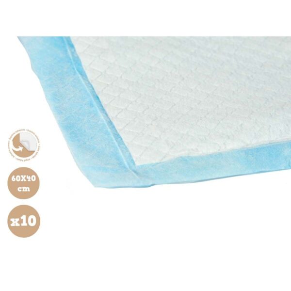 Puppy training pad 40 x 60 cm Blue White Paper Polyethylene (10 Units) - Image 4