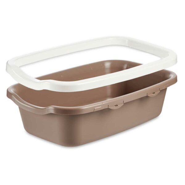 Cat Litter Box White Beige Plastic 38 x 16 x 58,5 cm (11 Units) - Image 3
