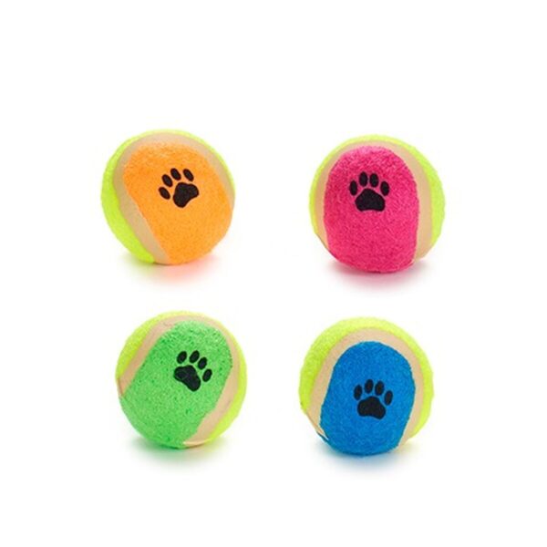 Dog toy Ball Multicolour Ø 4,5 cm Polyethylene polypropylene ABS (12 Units) - Image 2